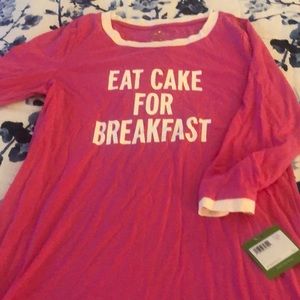 Brand new pink Kate spade night gown. Size small